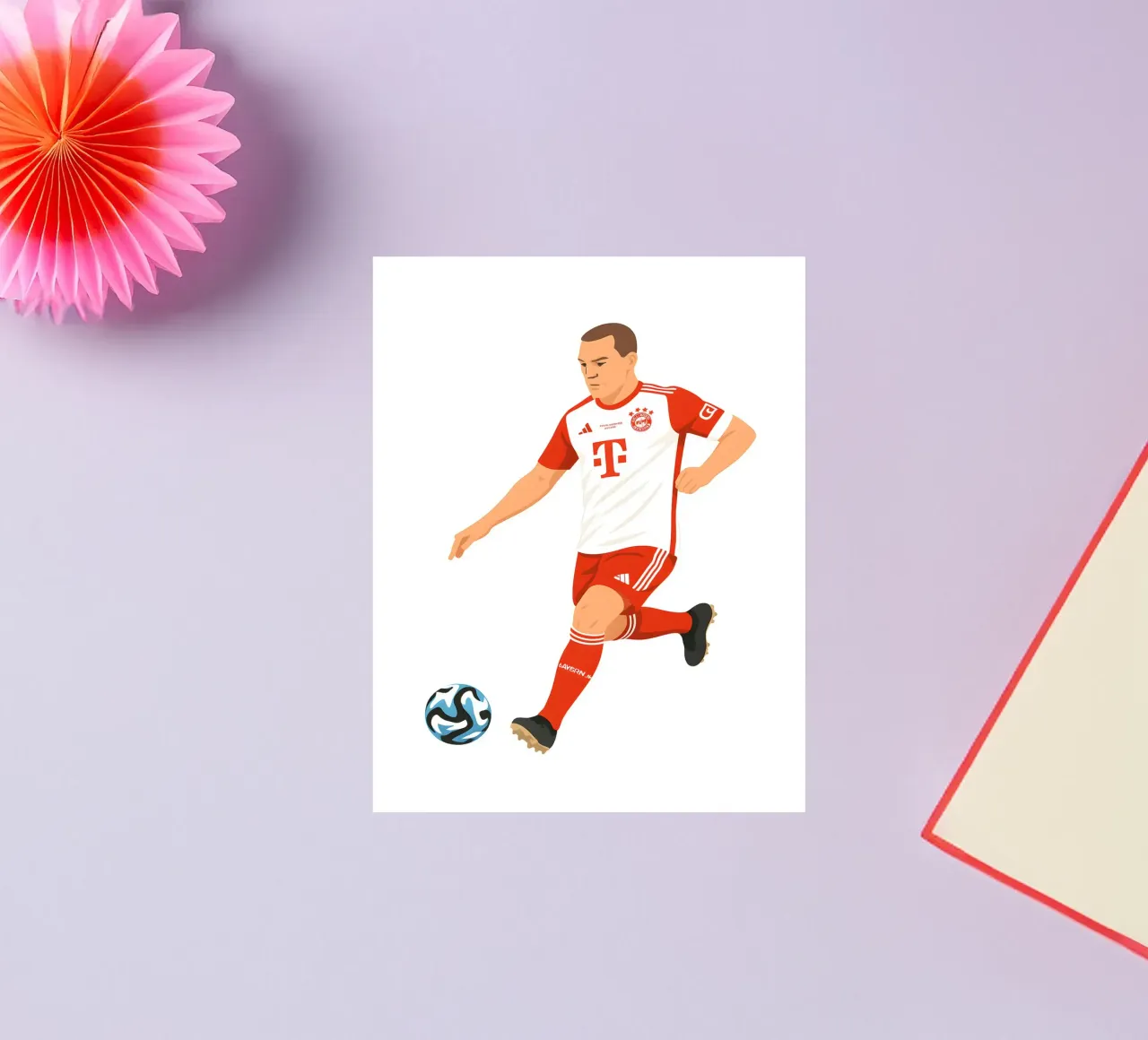 Joshua Kimmich Minimalist adesivo da MoviesArt