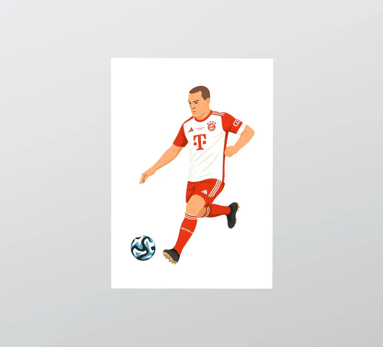 Joshua Kimmich Minimalist adesivo da MoviesArt