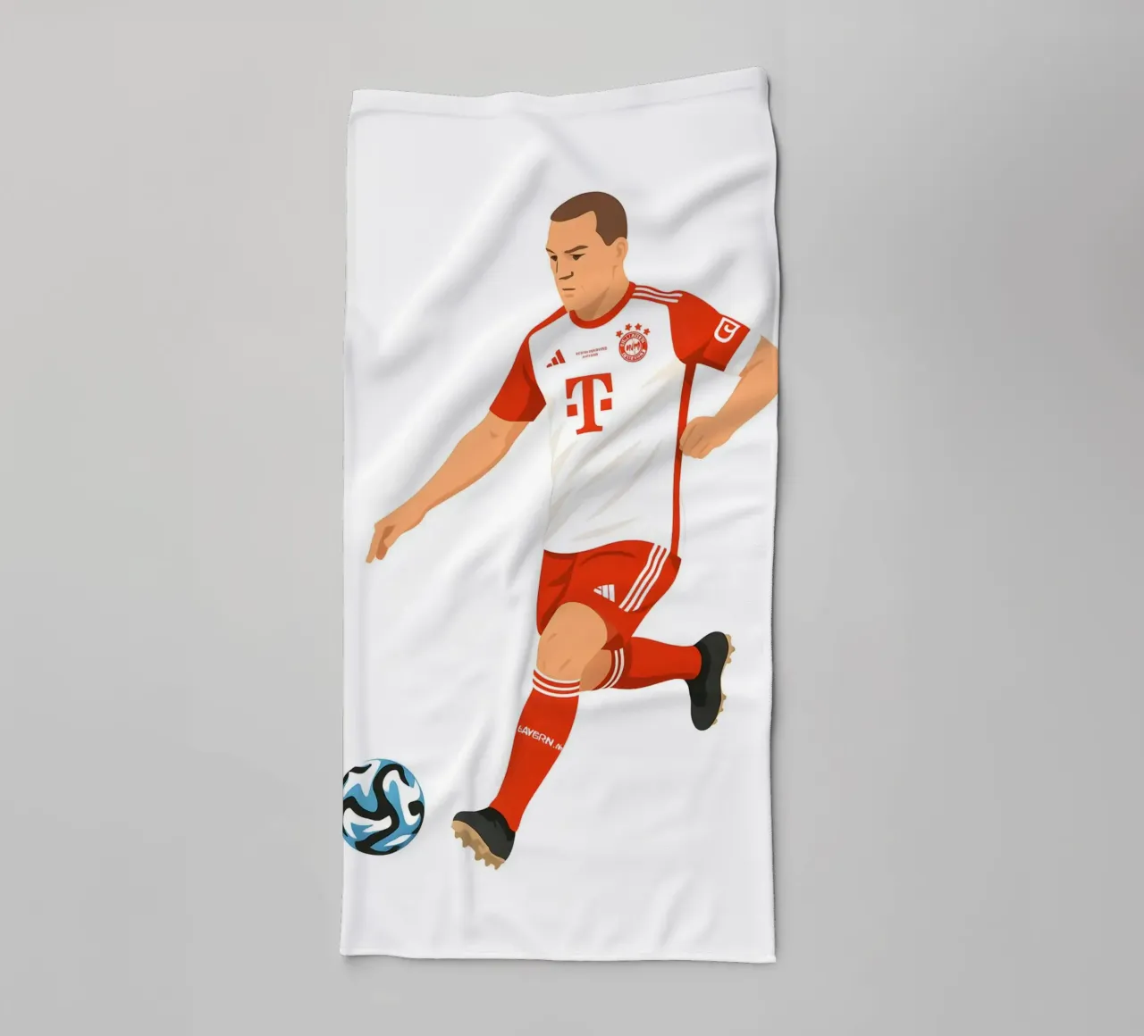 Joshua Kimmich Minimalist Handtuch von MoviesArt