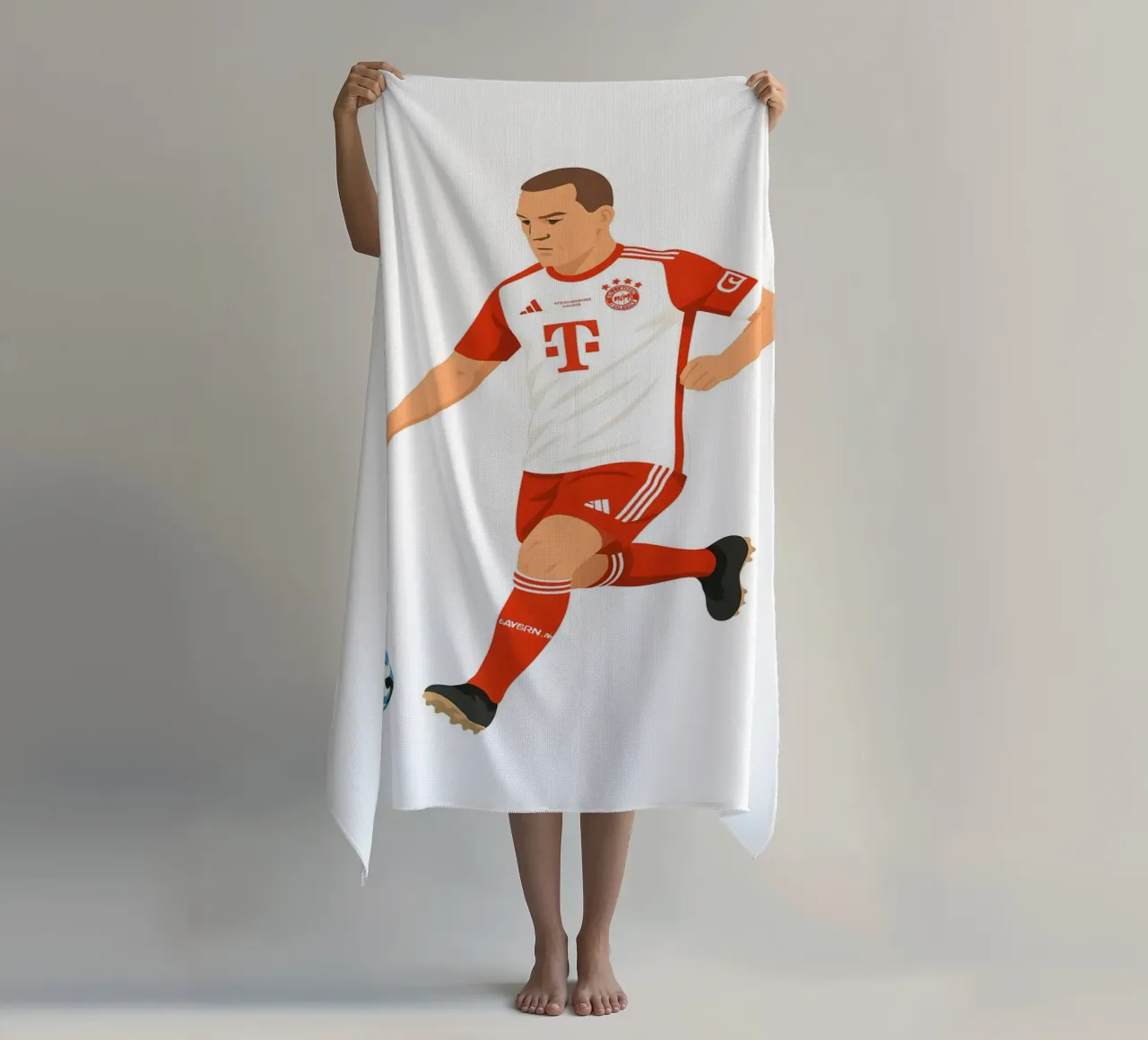 Joshua Kimmich Minimalist toalla de playa de MoviesArt