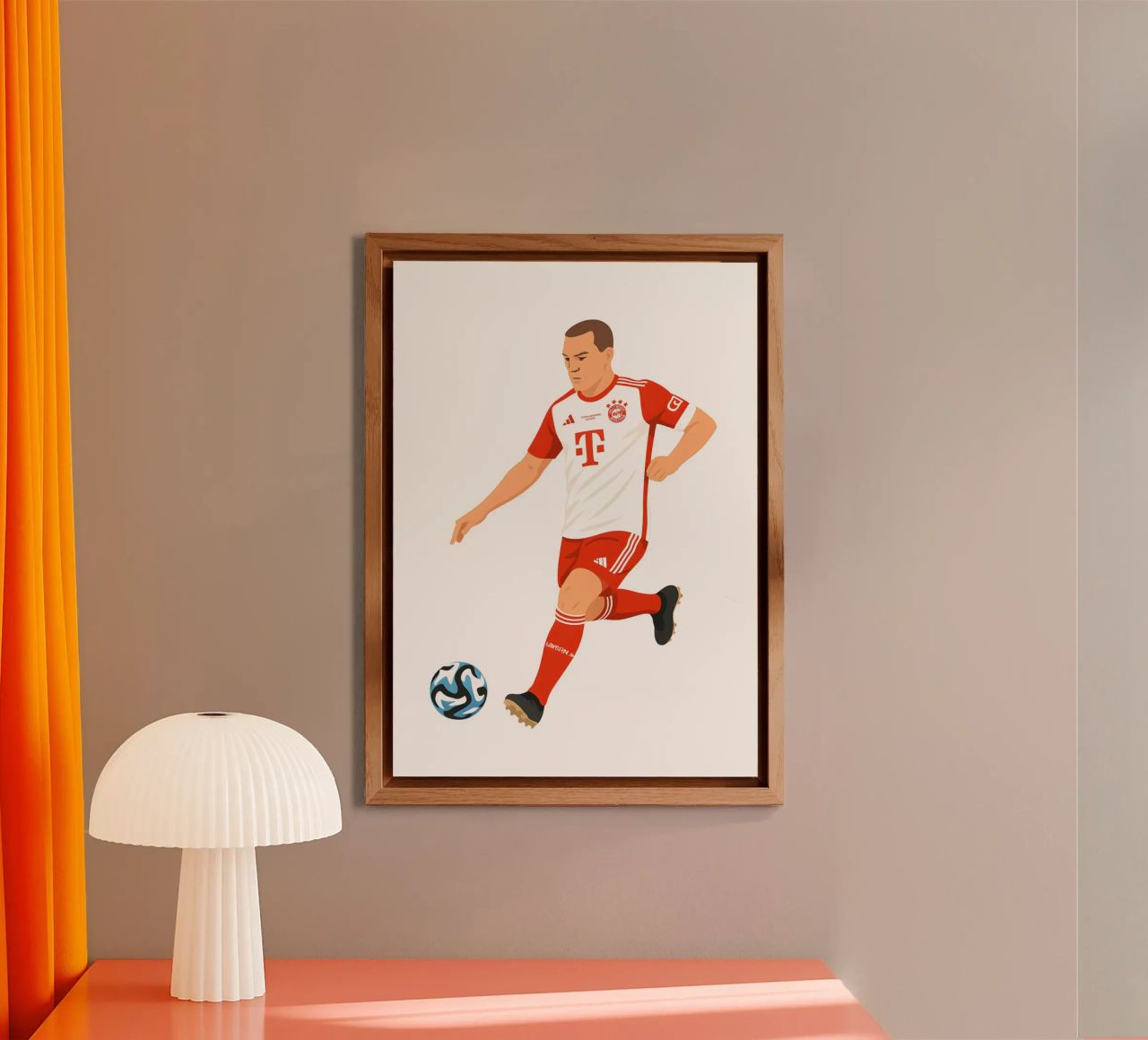 Joshua Kimmich Minimalist alluminio dibond da MoviesArt