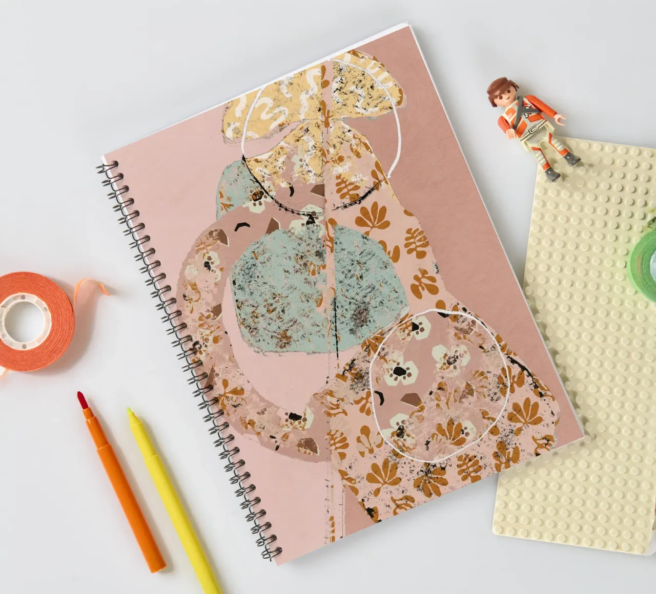 Pattern Play No 05 spiral notebook by treechild