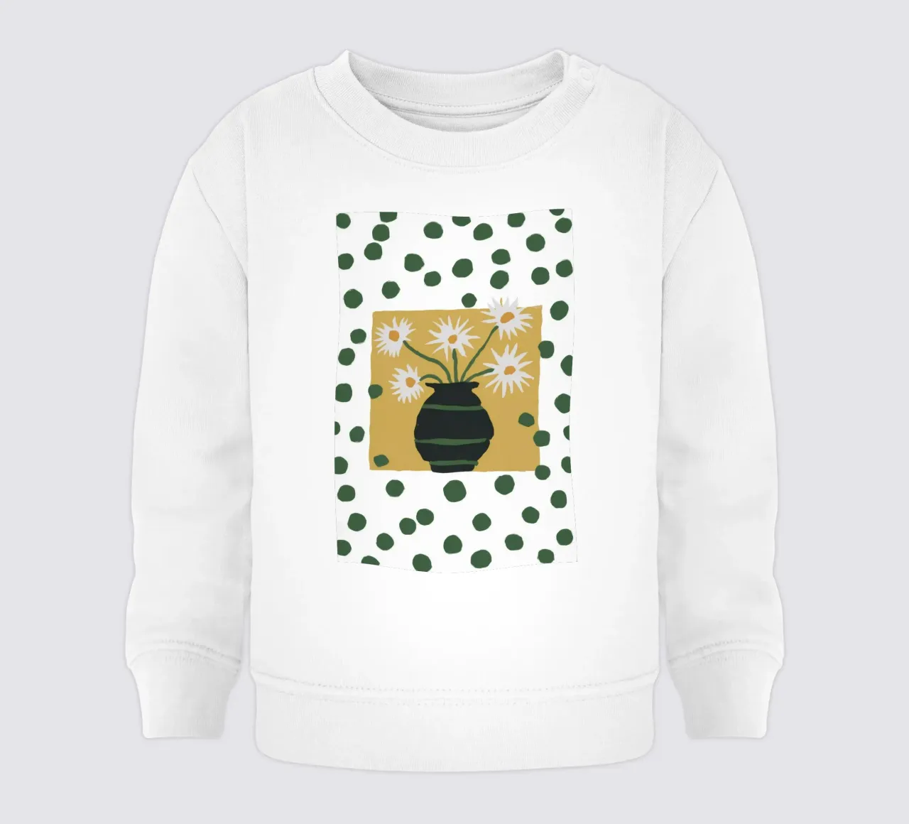 Margherite di macchia dalmata felpa neonato da Terra Tone