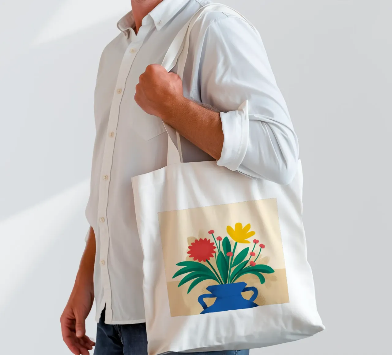 Jarrones gemelos Cerulean tote bag de Terra Tone