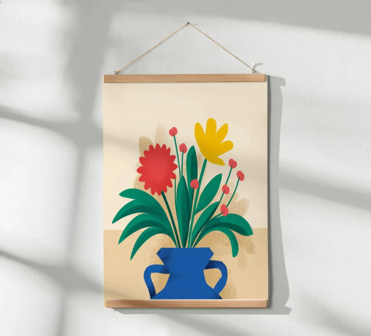Vasi gemelli Cerulean poster con telaio in plastica da Terra Tone