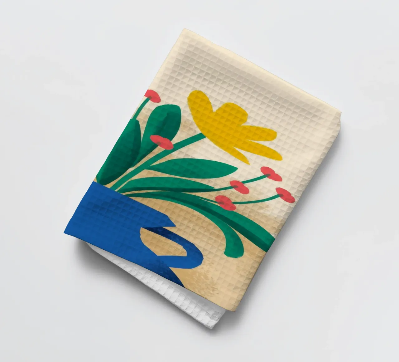 Cerulean Twin Vases tea towel by Terra Tone