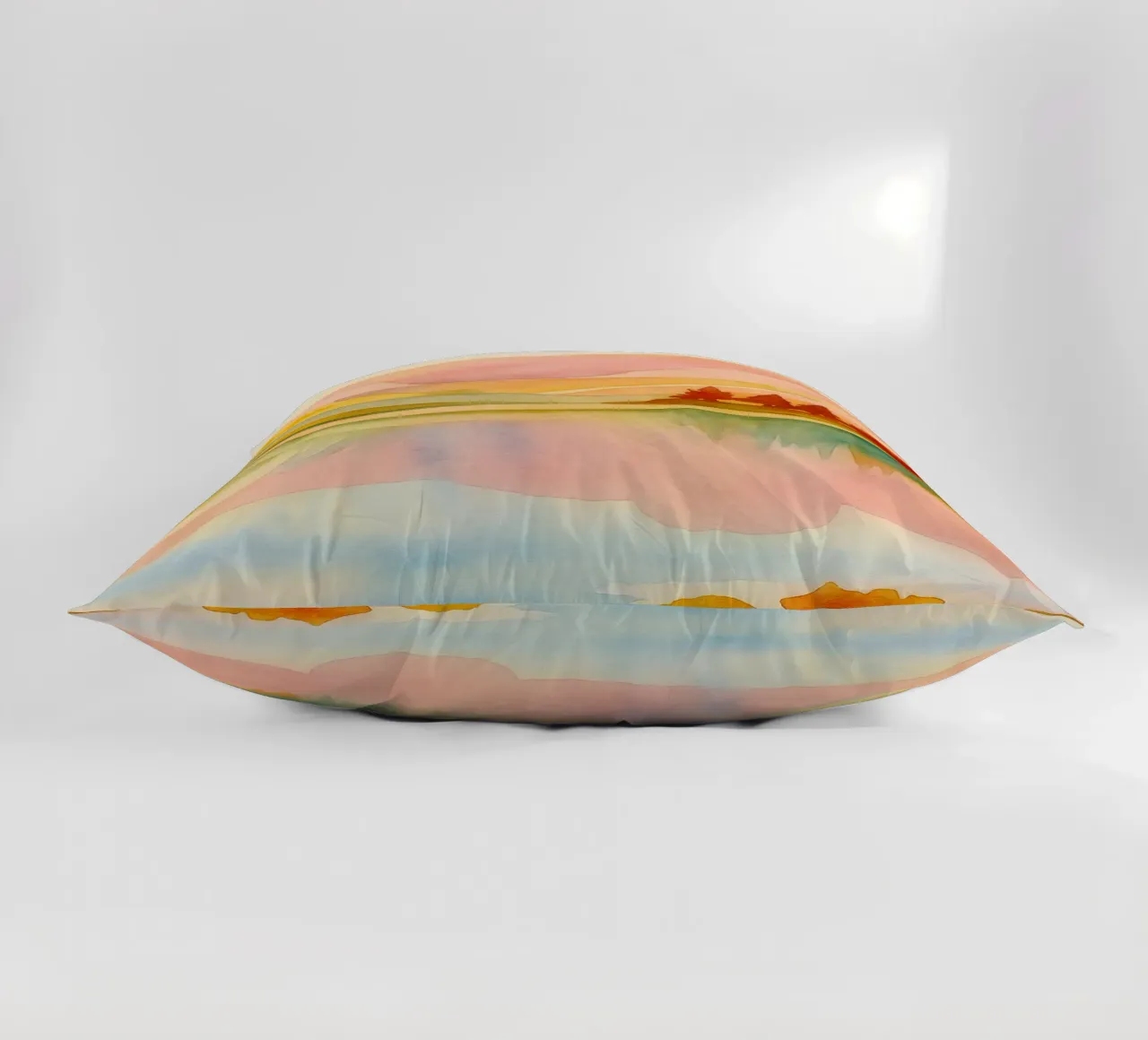 lake abstract drawing ilustration decorative cushion by danine