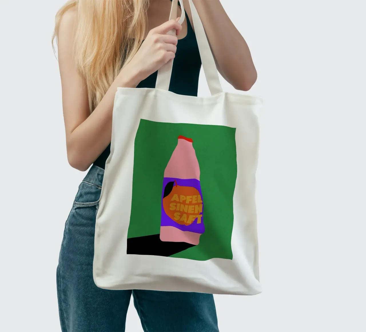 Apfel Sinen Saft borsa in juta da Rosi Feist