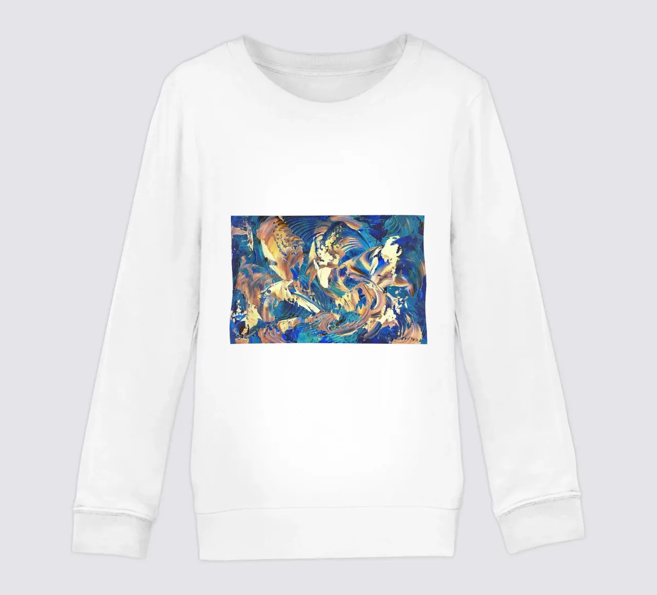 IDEAL GIFT 40 invers kids sweatshirt by Thierry Vobmann Abstract painting