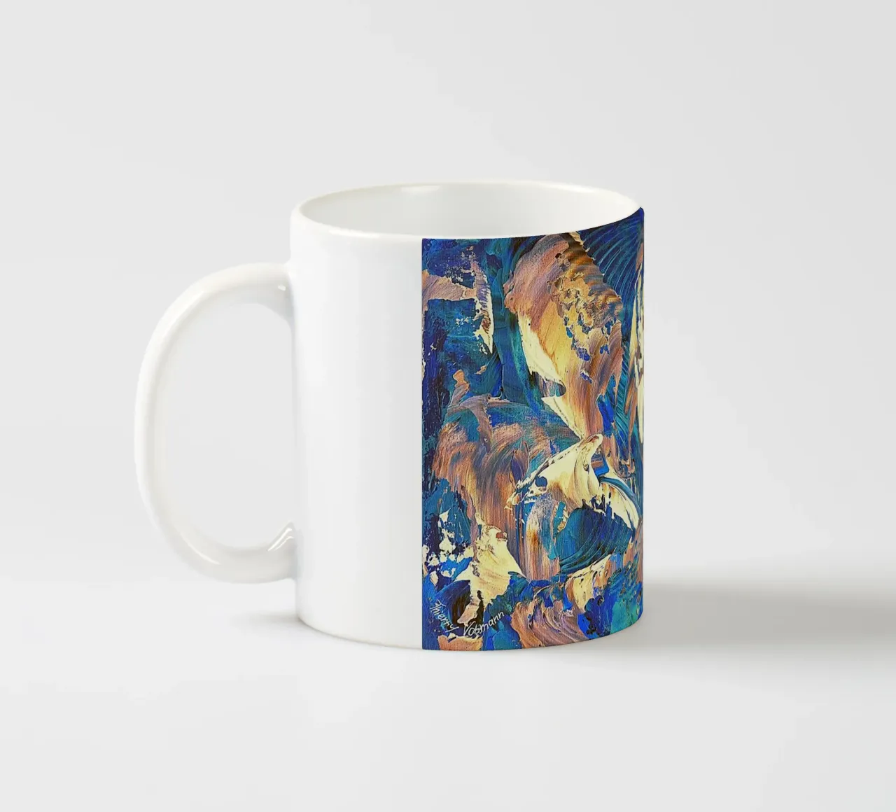 IDEAL GIFT 40 invers tazza in ceramica da Thierry Vobmann Abstract painting
