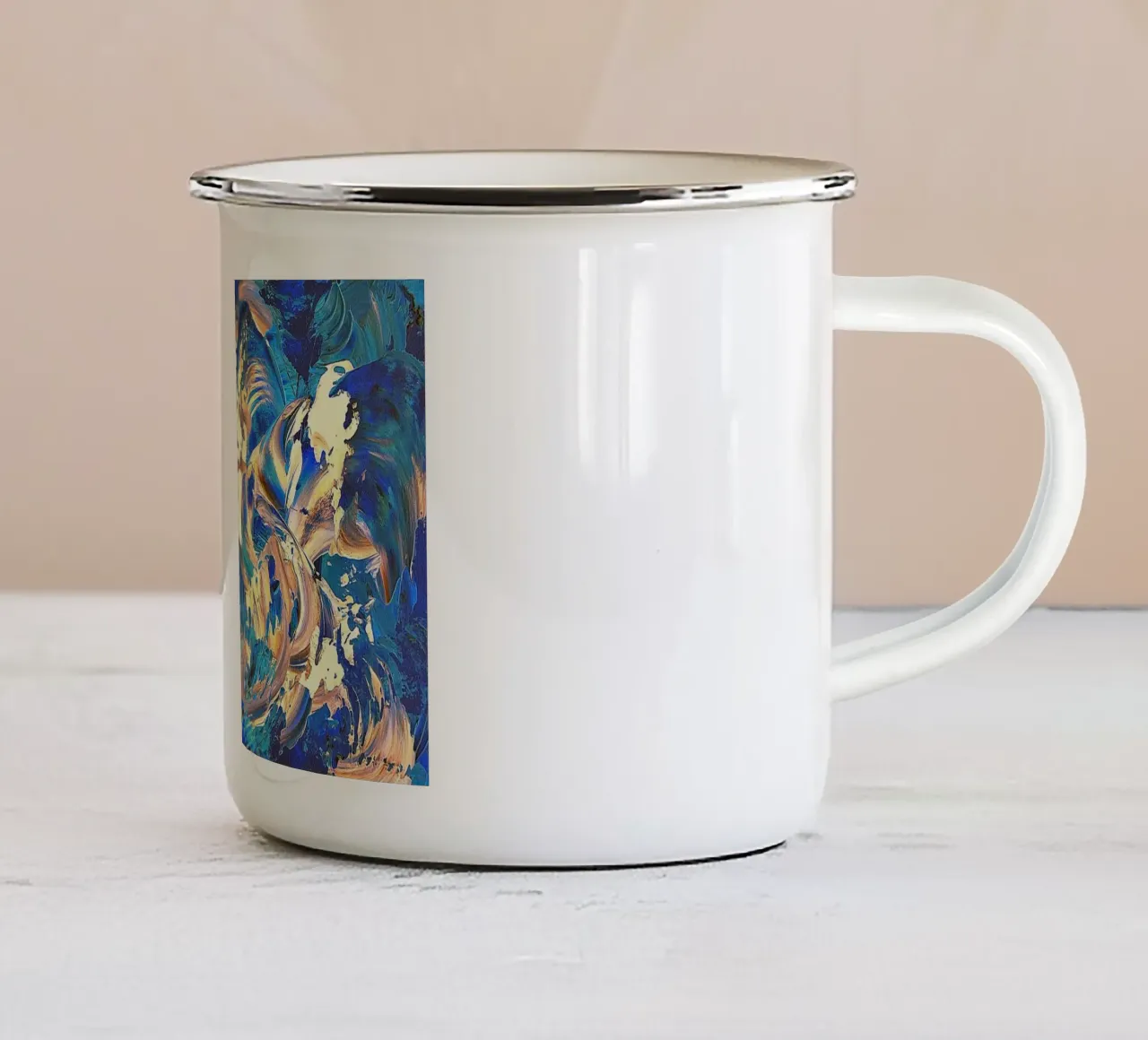 IDEAL GIFT 40 invers tazza in smalto da Thierry Vobmann Abstract painting