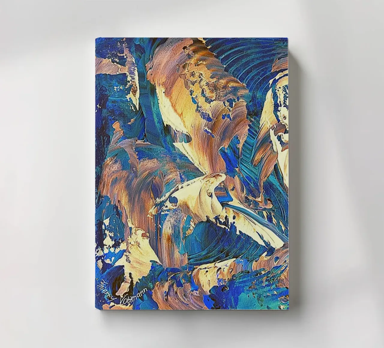 IDEAL GIFT 40 invers notebook by Thierry Vobmann Abstract painting