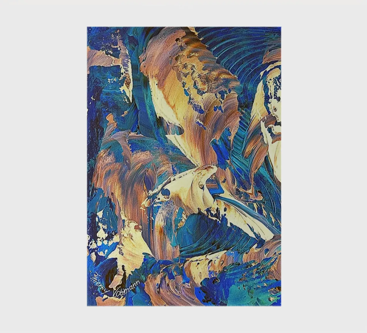 IDEAL GIFT 40 invers notebook by Thierry Vobmann Abstract painting