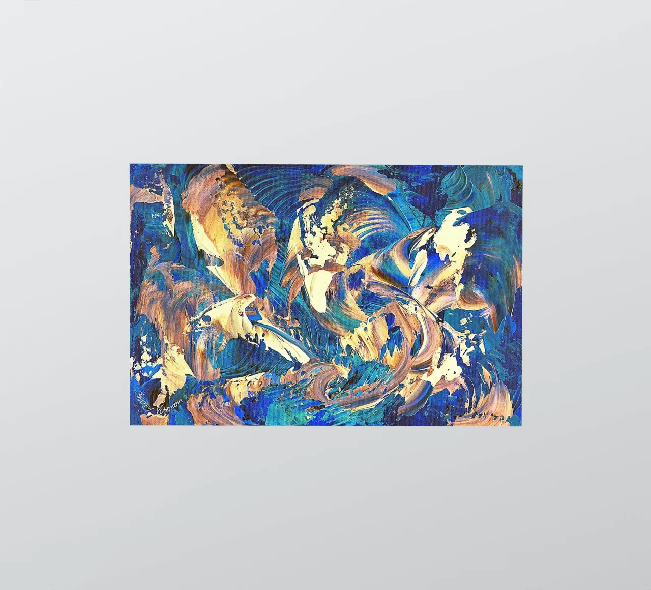 IDEAL GIFT 40 invers sticker by Thierry Vobmann Abstract painting