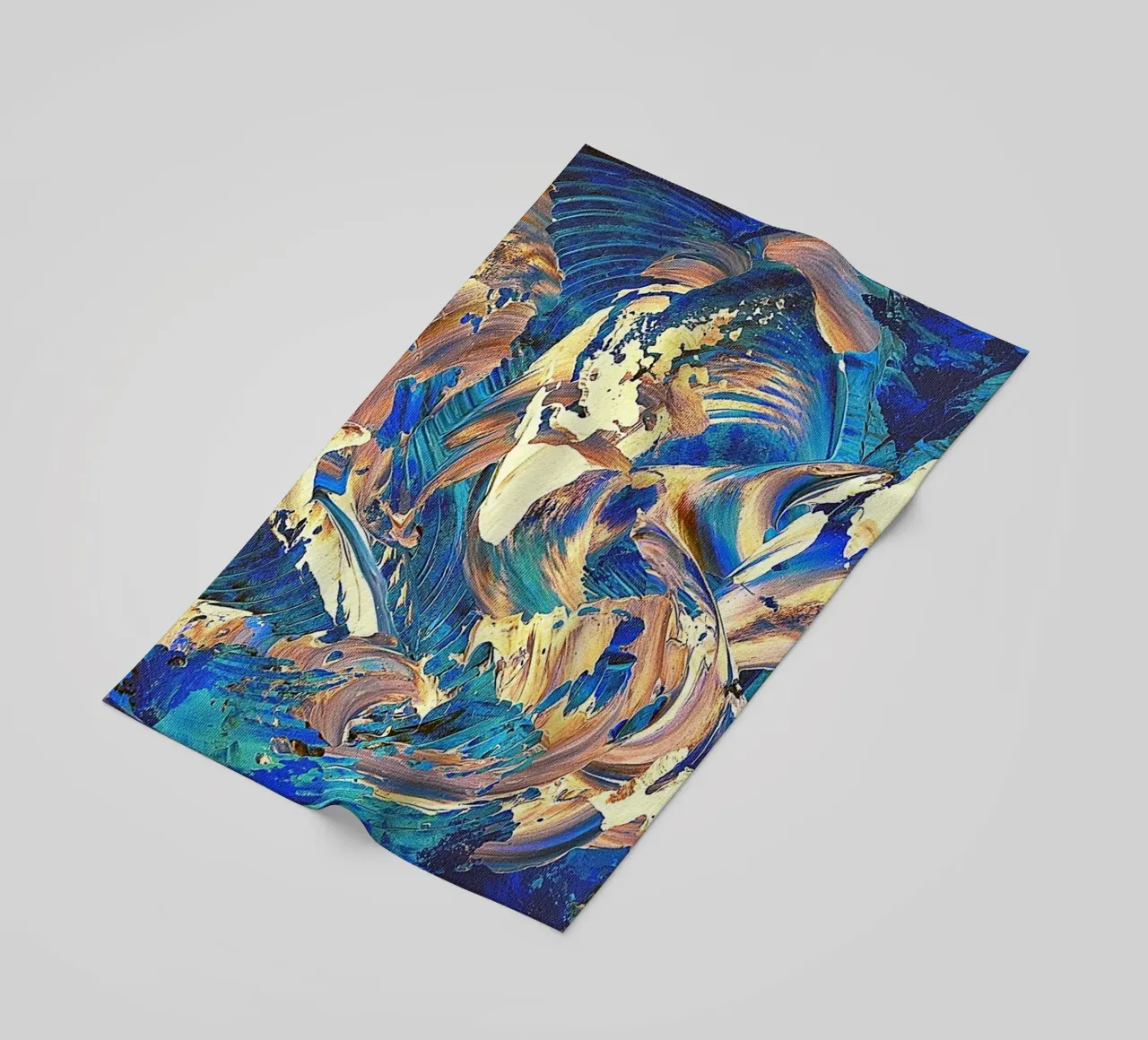 IDEAL GIFT 40 invers beach towel by Thierry Vobmann Abstract painting