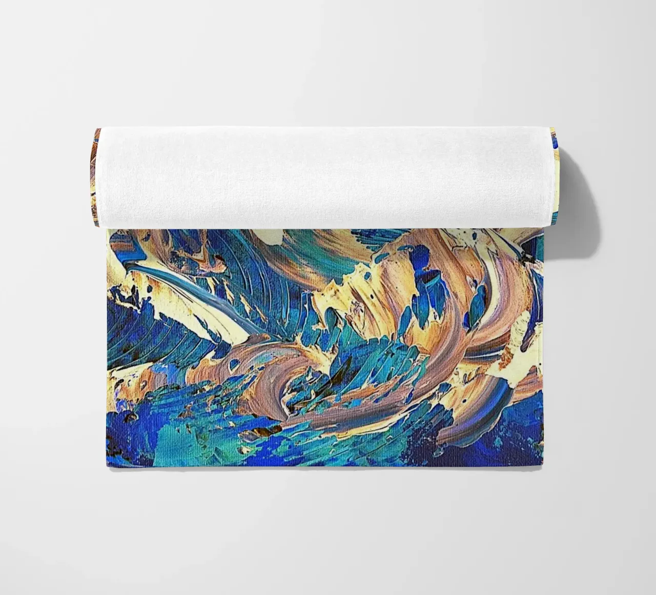 IDEAL GIFT 40 invers beach towel by Thierry Vobmann Abstract painting