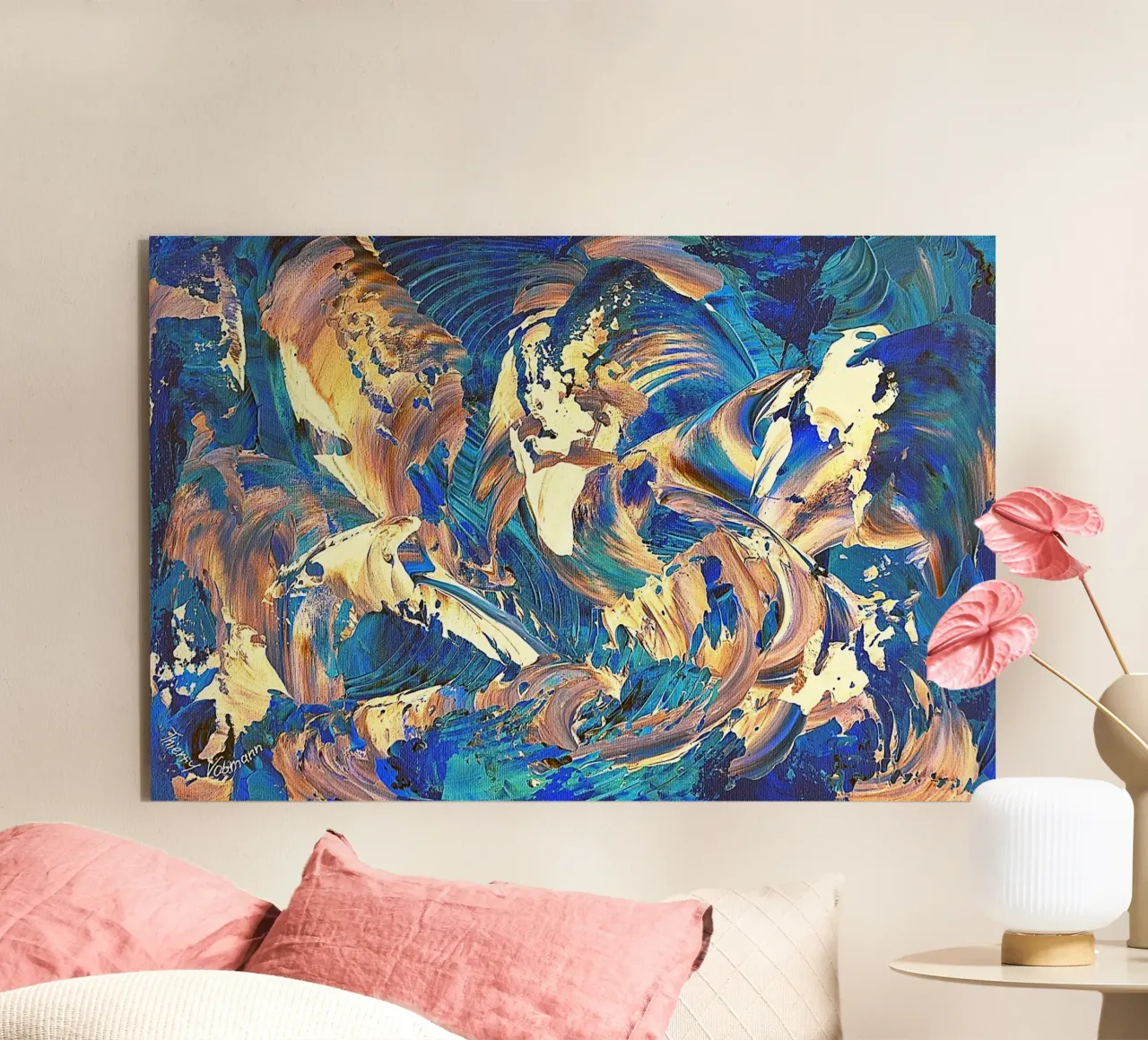 IDEAL GIFT 40 invers alluminio dibond da Thierry Vobmann Abstract painting