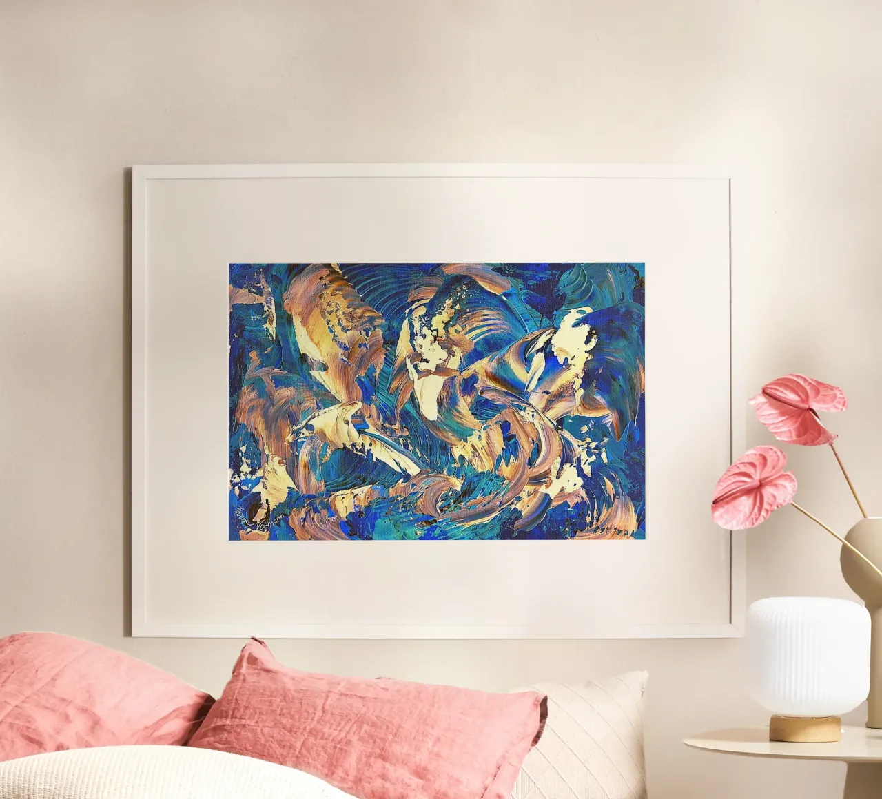 IDEAL GIFT 40 invers poster by Thierry Vobmann Abstract painting