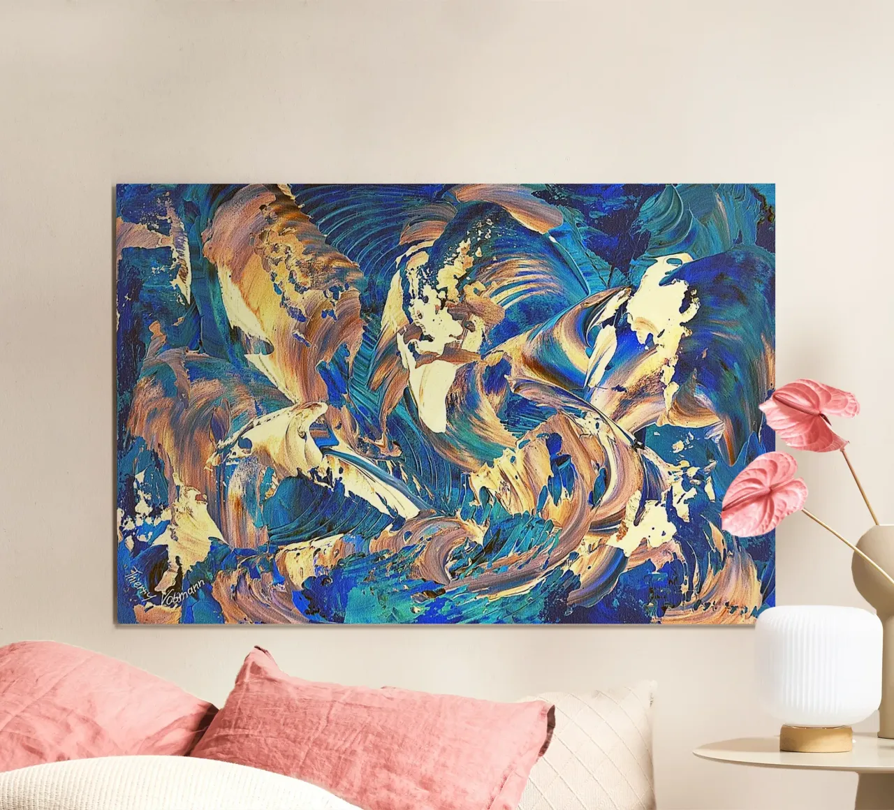 IDEAL GIFT 40 invers poster by Thierry Vobmann Abstract painting
