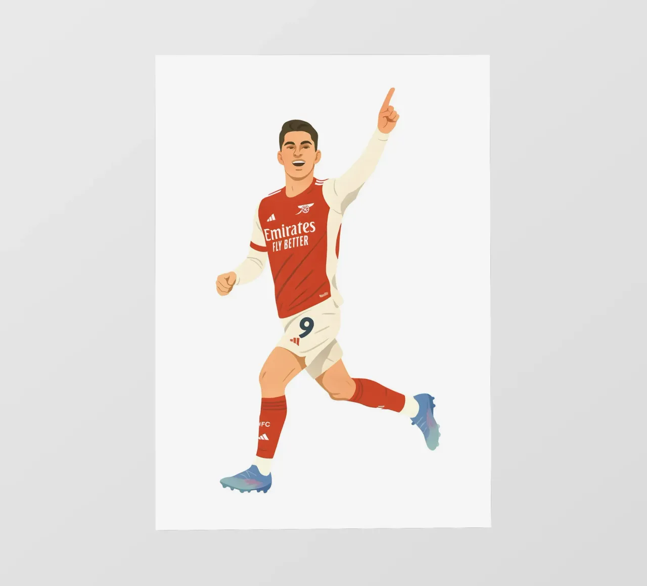 Kai Havertz Arsenal Minimalist pellicola backlit da MoviesArt