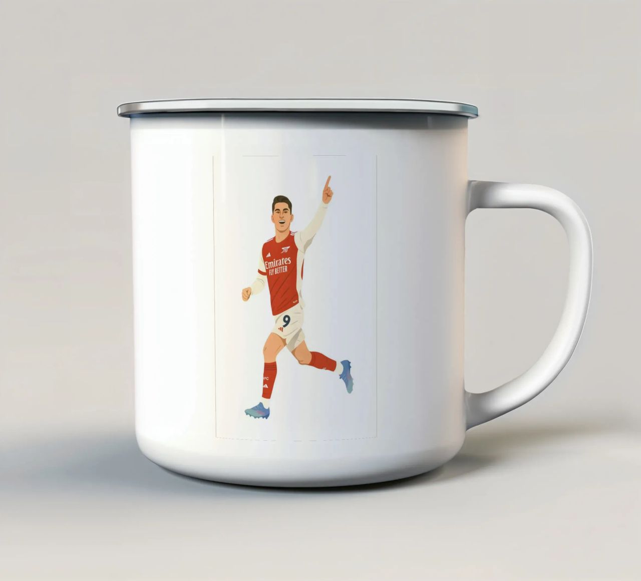 Kai Havertz Arsenal Minimalist tazza in smalto da MoviesArt