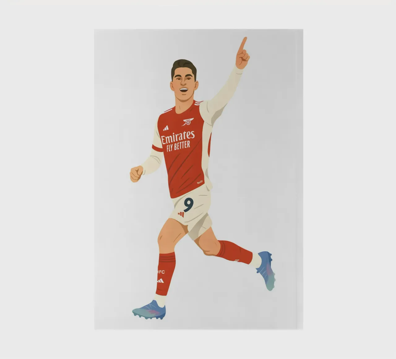 Kai Havertz Arsenal Minimalist notebook by MoviesArt