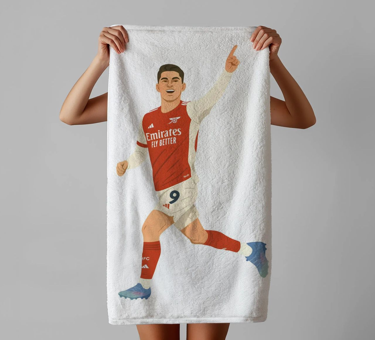 Kai Havertz Arsenal Minimalist badhanddoek van MoviesArt