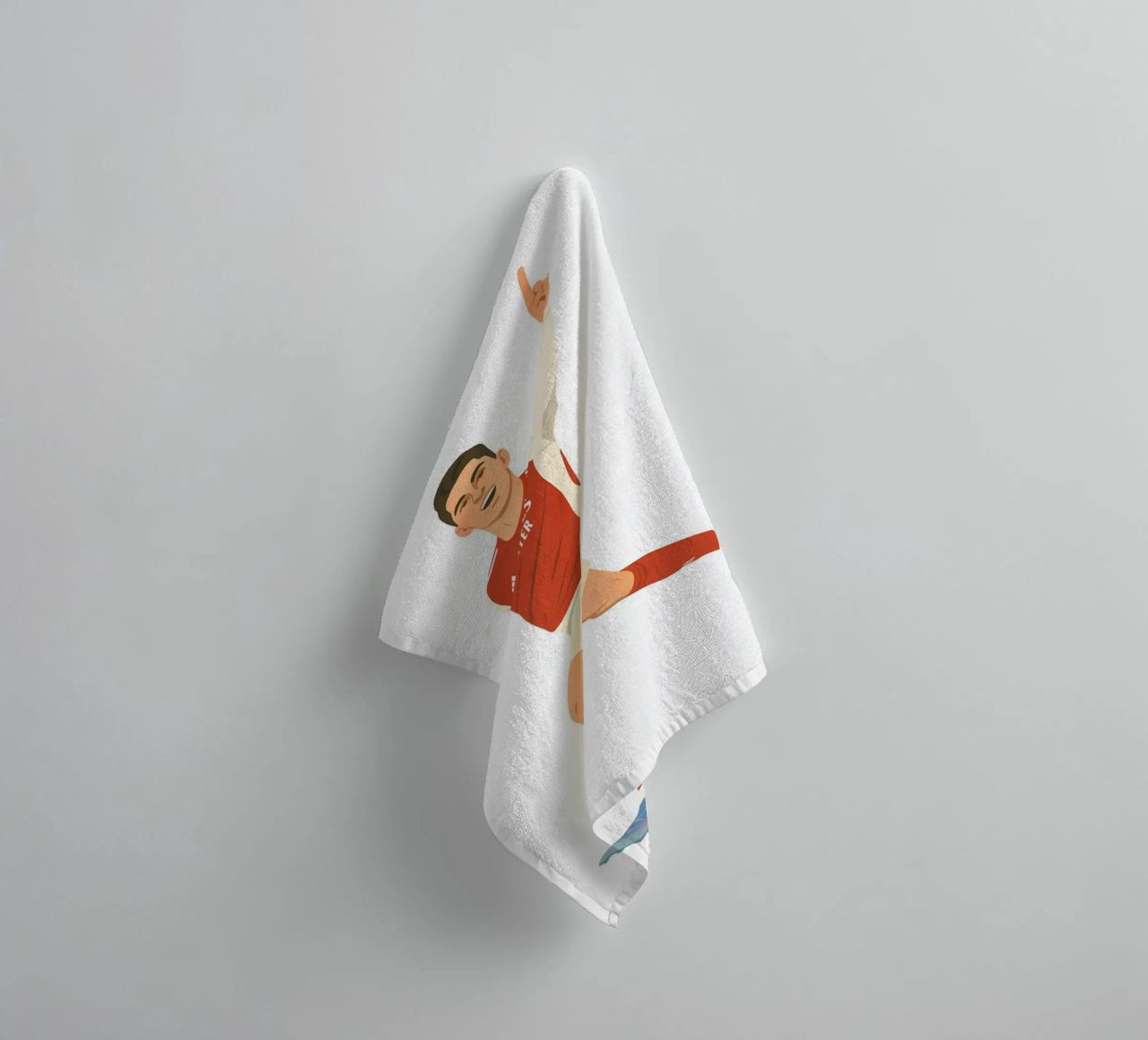 Kai Havertz Arsenal Minimalist badhanddoek van MoviesArt