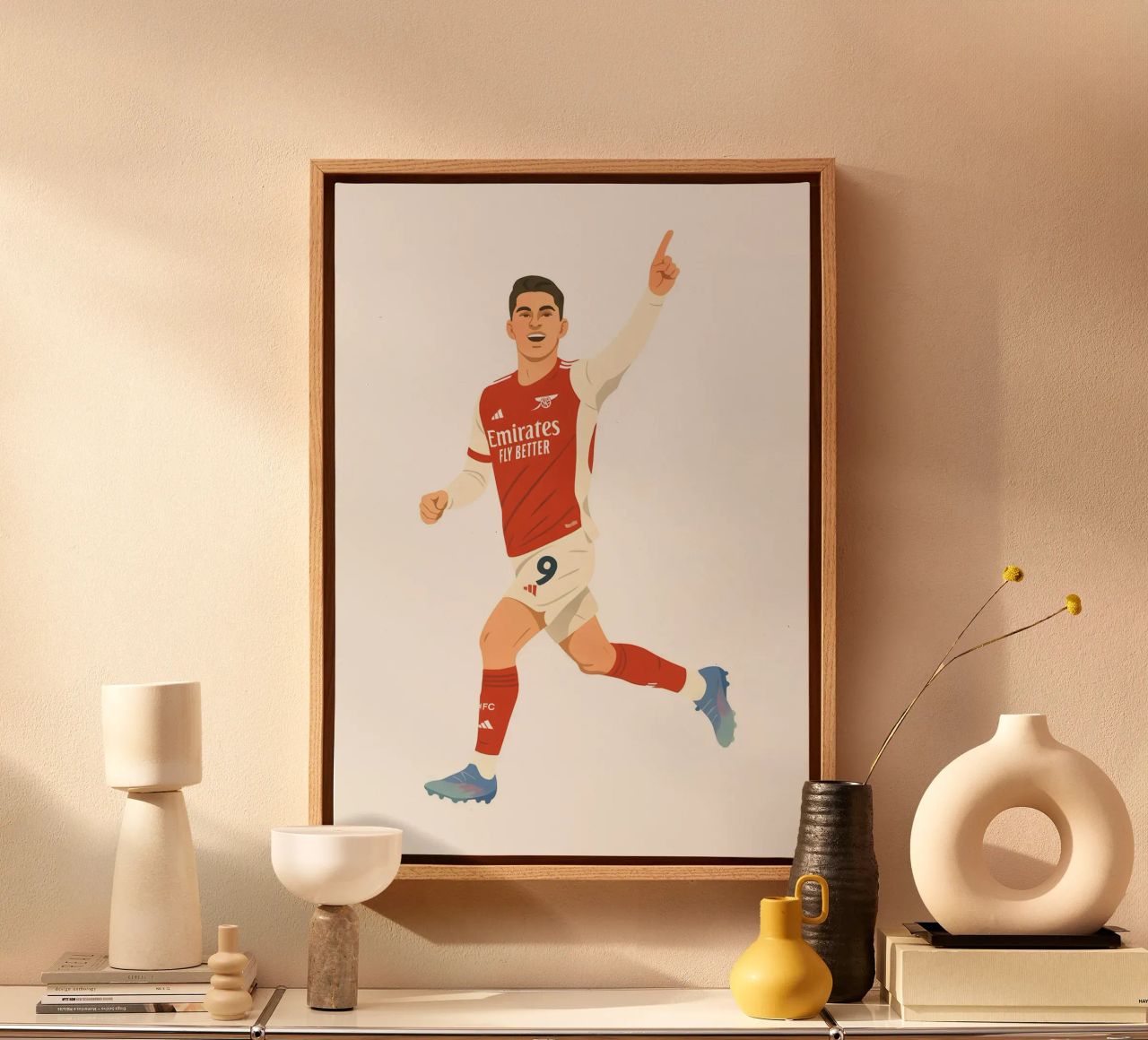 Kai Havertz Arsenal Minimalist canvas van MoviesArt