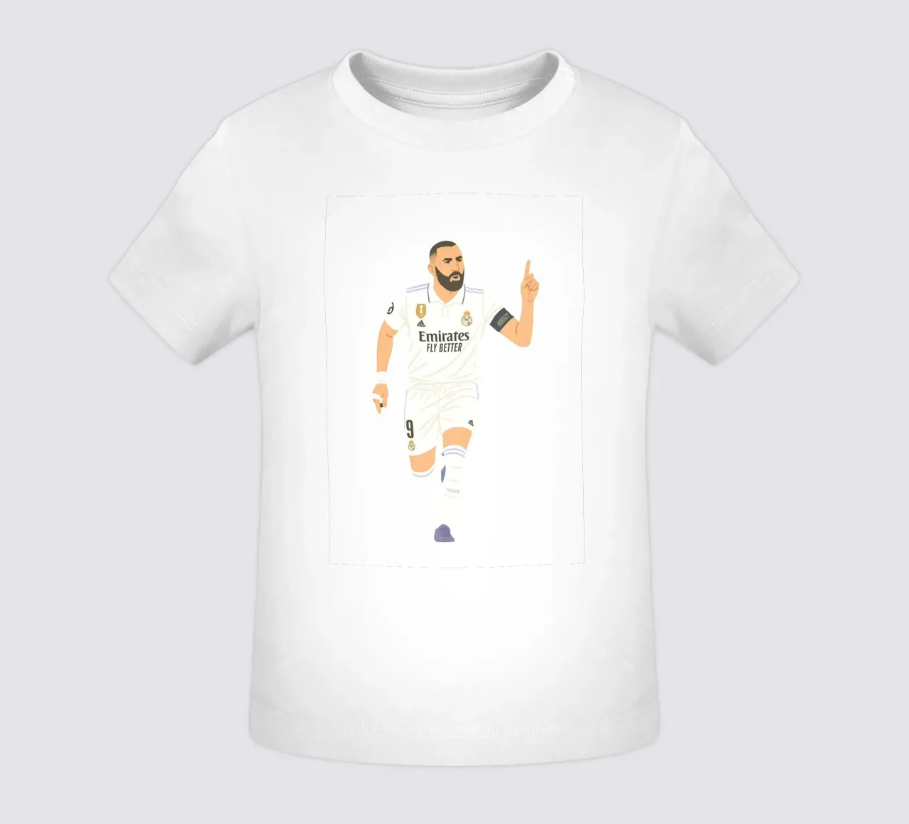 Karim Benzema Minimalist maglietta neonato da MoviesArt