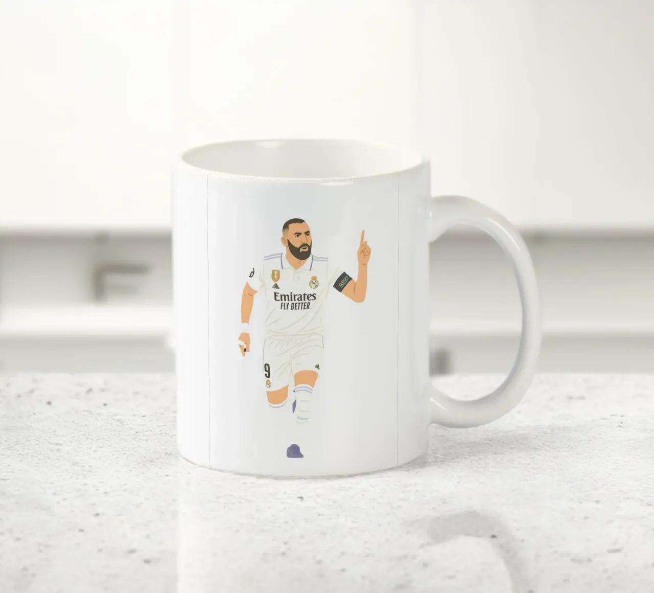 Karim Benzema Minimalist tazza in ceramica da MoviesArt