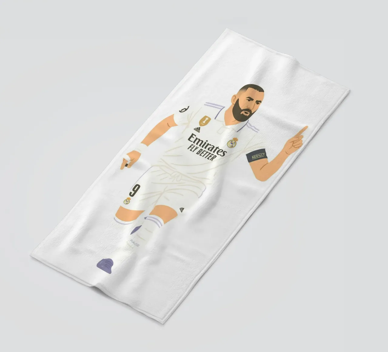 Karim Benzema Minimalist telo mare da MoviesArt