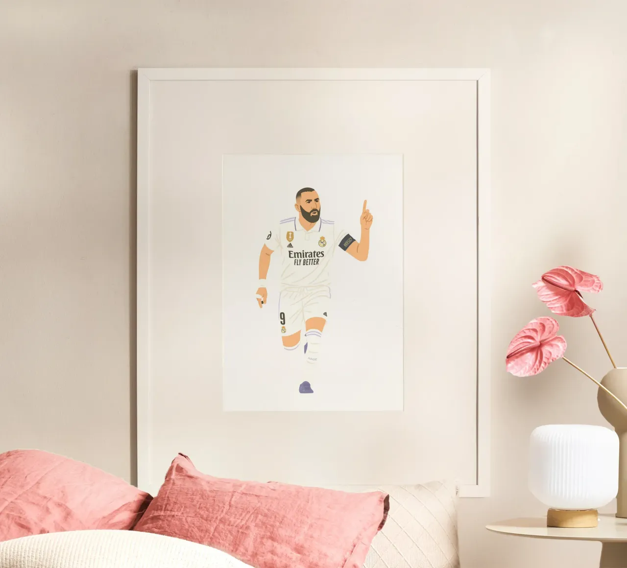 Karim Benzema Minimalist Poster von MoviesArt