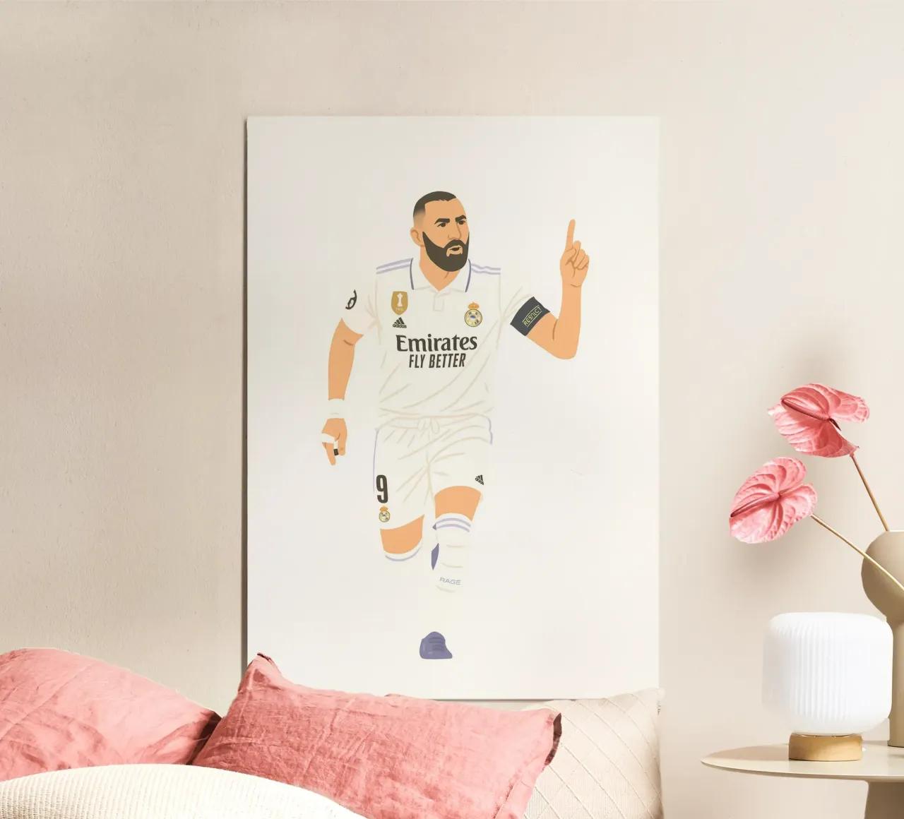 Karim Benzema Minimalist Poster von MoviesArt