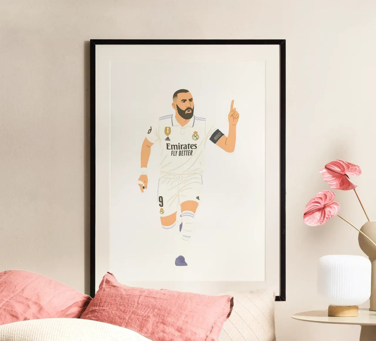 Karim Benzema Minimalist Poster von MoviesArt