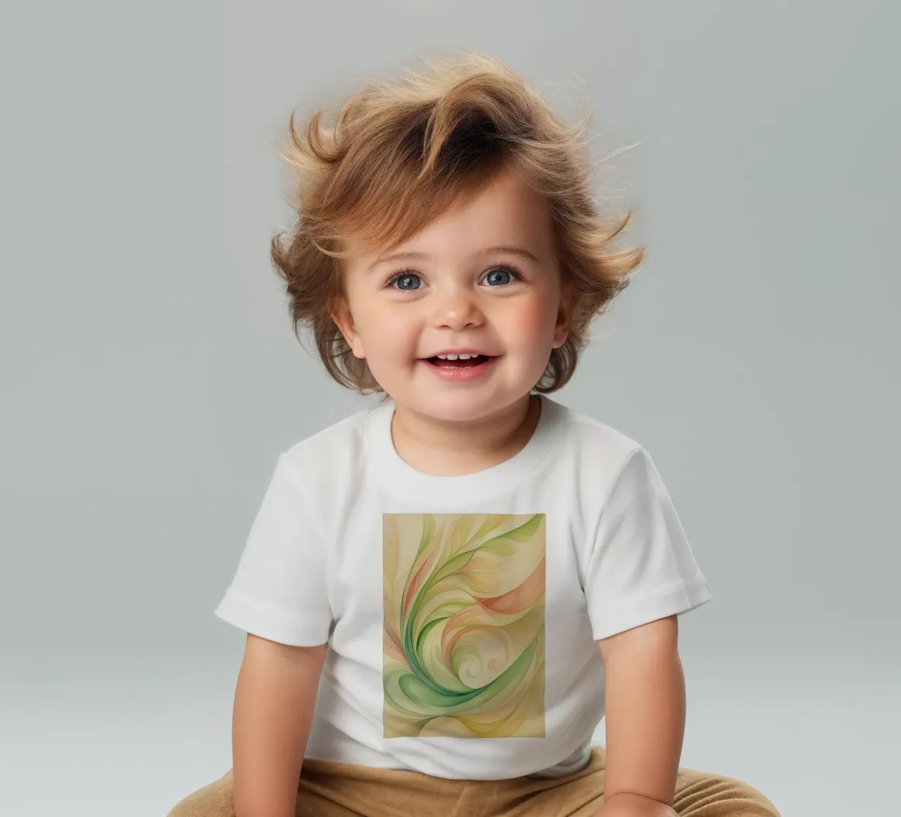 leafs abstract drawing ilustration baby t-shirt by danine