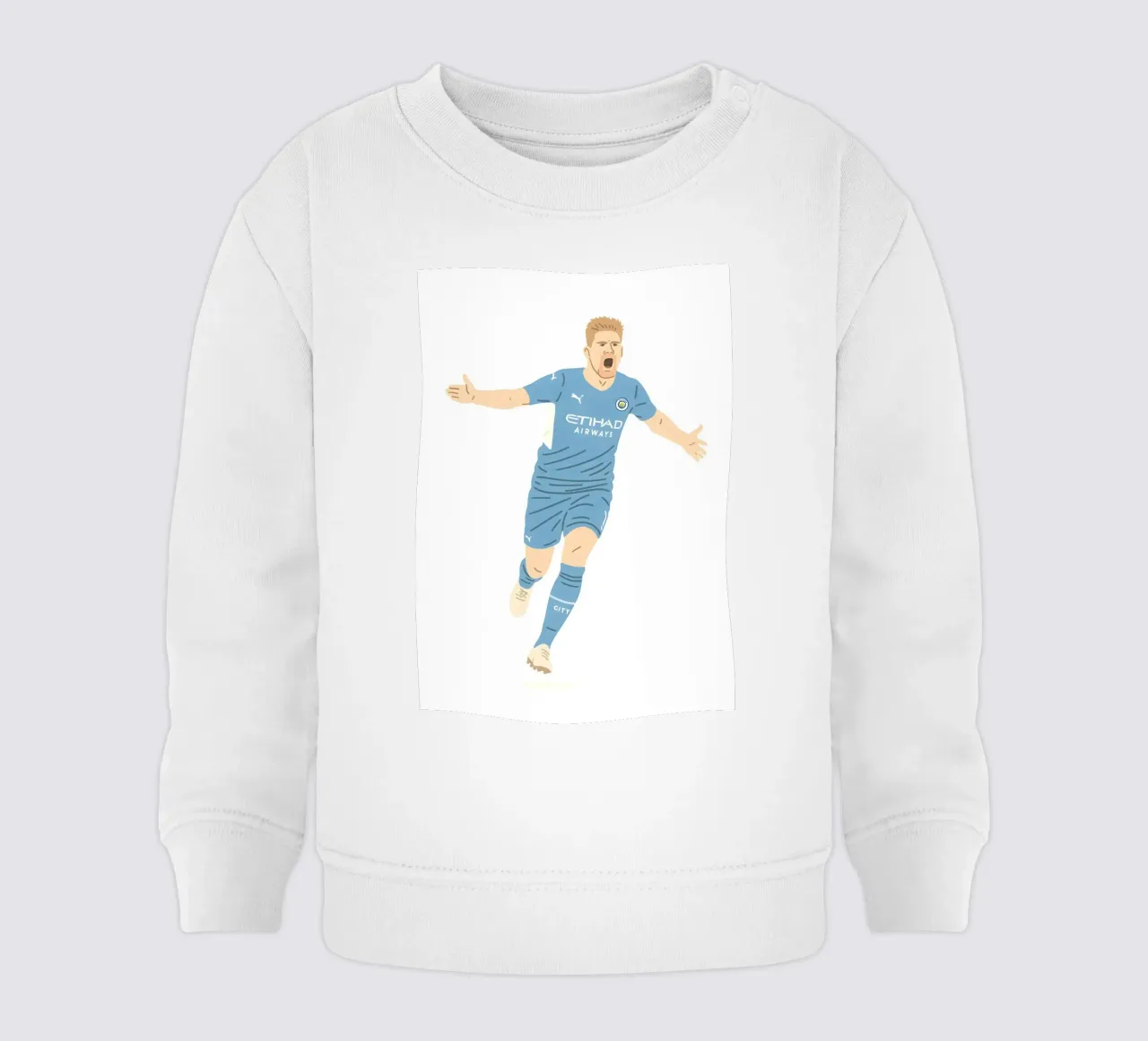 Kevin De Bruyne Minimalist felpa neonato da MoviesArt