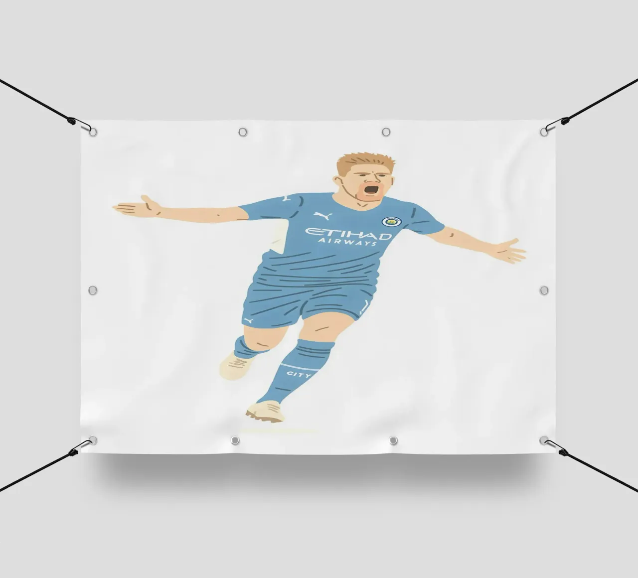 Kevin De Bruyne Minimalist telo in pvc da MoviesArt