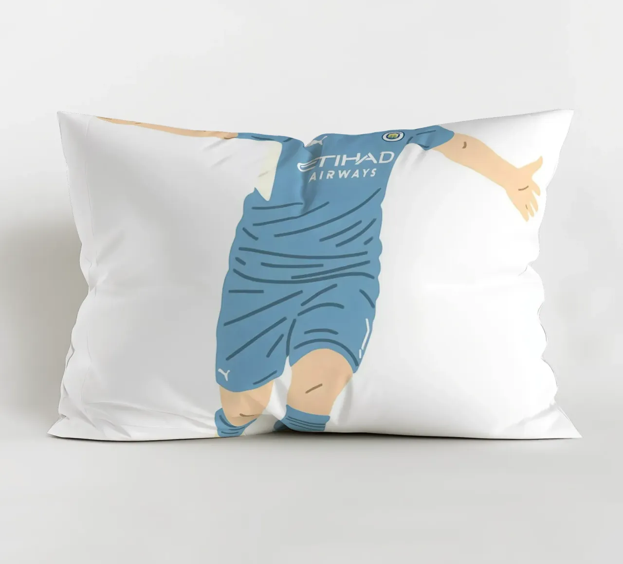 Kevin De Bruyne Minimalist cuscino da MoviesArt