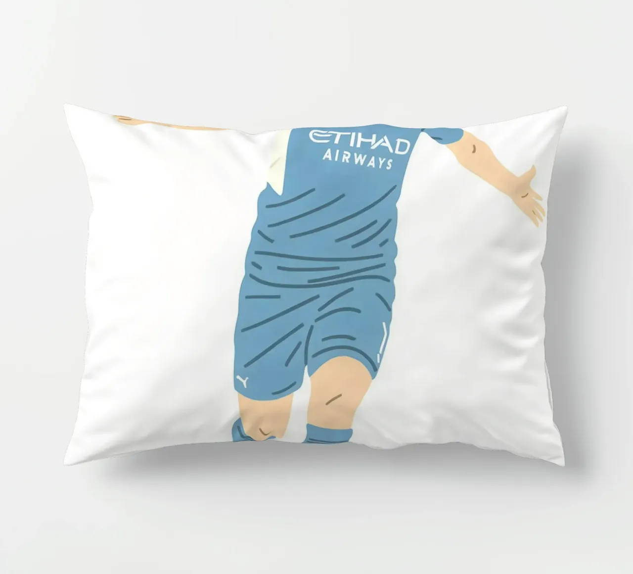 Kevin De Bruyne Minimalist cuscino da MoviesArt