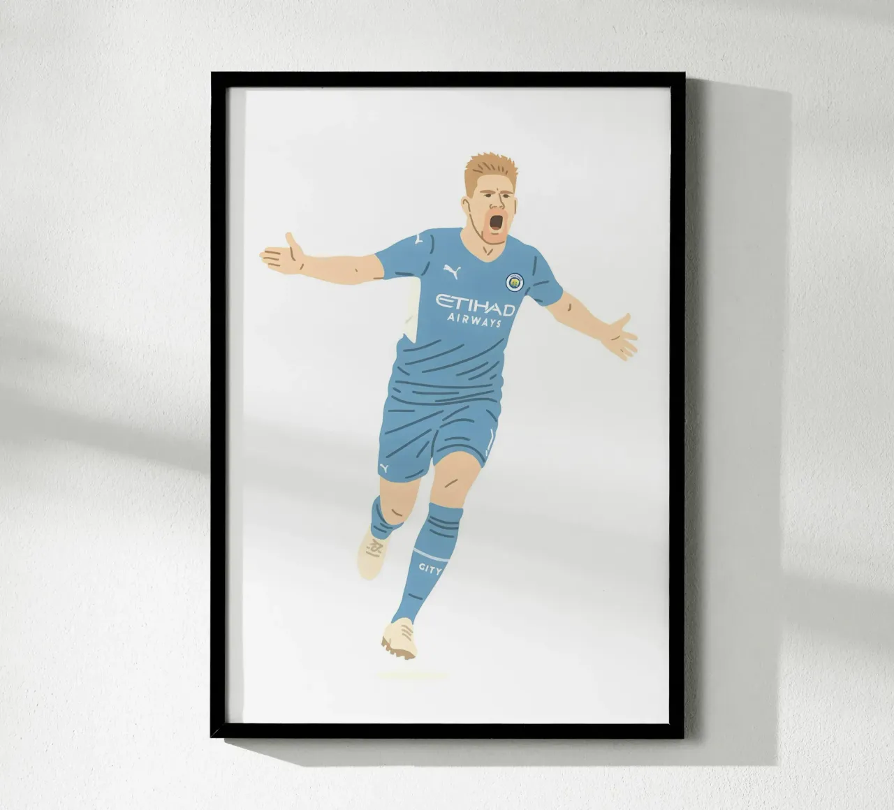 Kevin De Bruyne Minimalist carta hahnemühle da MoviesArt
