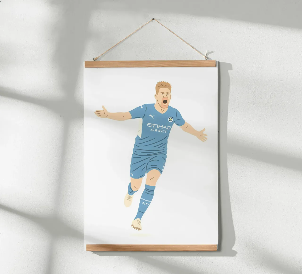 Kevin De Bruyne Minimalist carta hahnemühle da MoviesArt