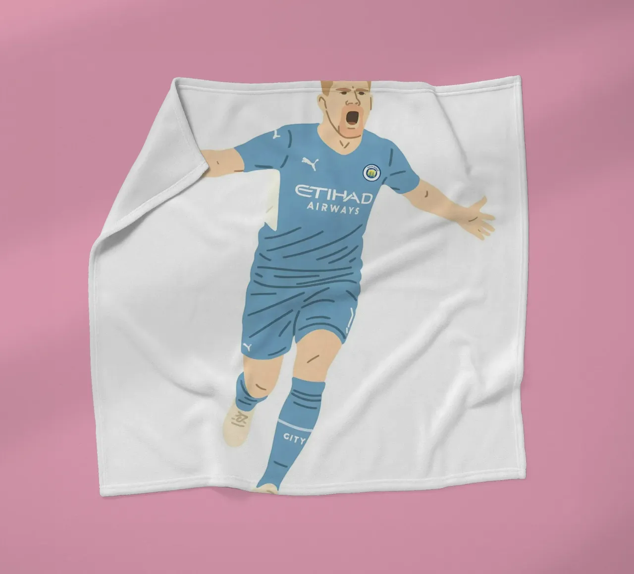 Kevin De Bruyne Minimalist coperta in pile da MoviesArt