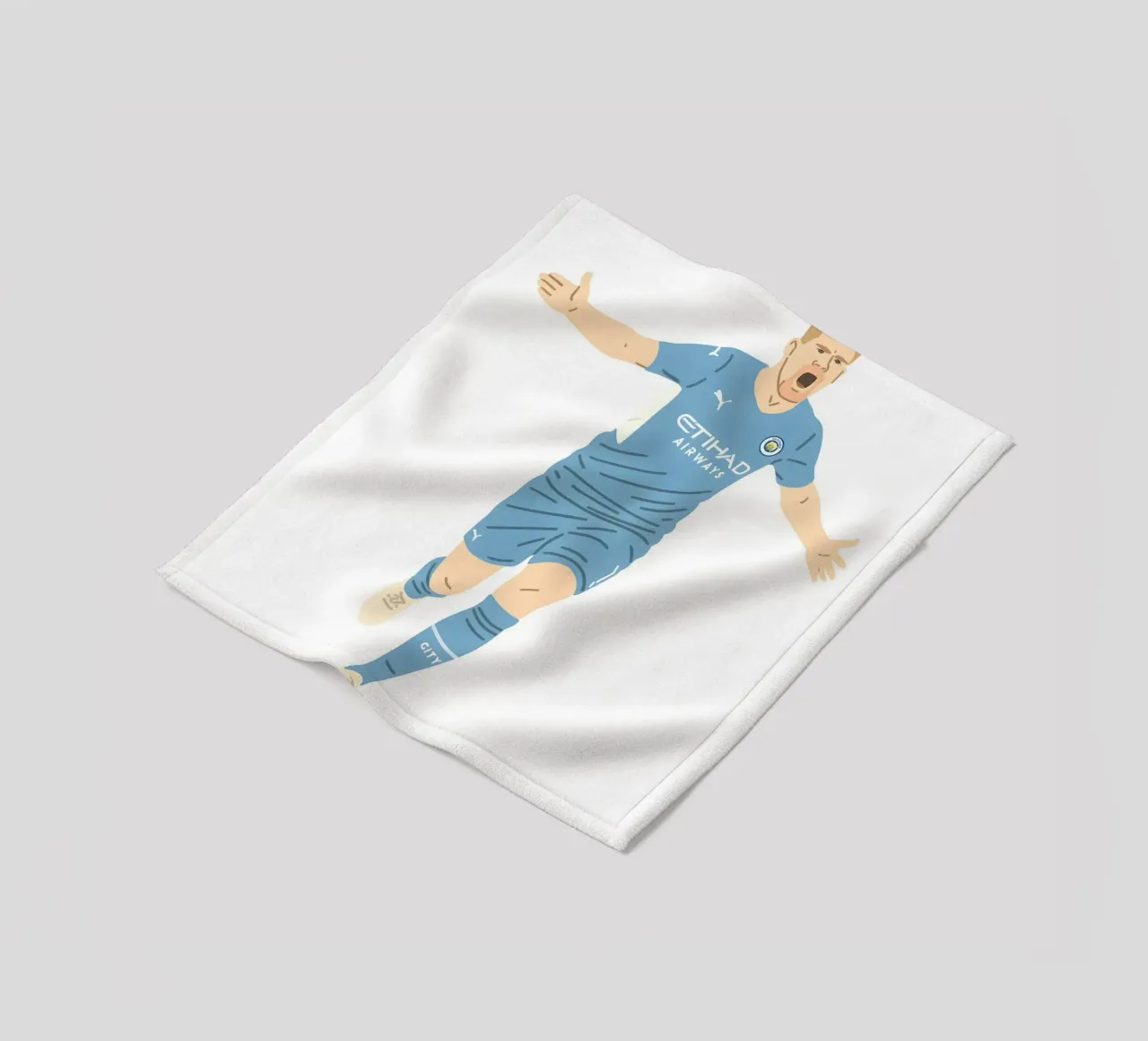 Kevin De Bruyne Minimalist coperta in pile da MoviesArt