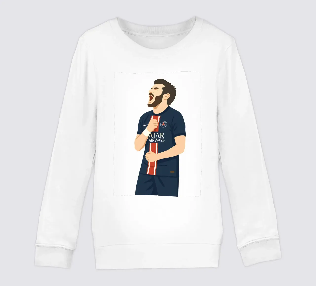 Khvicha Kvaratskhelia Minimalist felpa bambino da MoviesArt