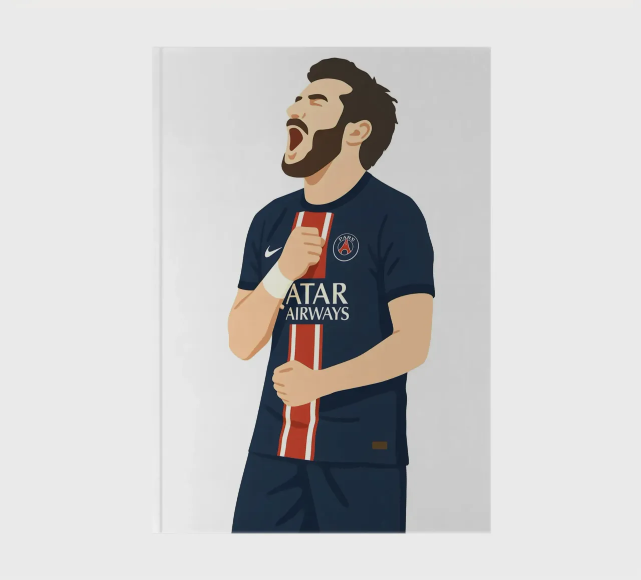 Khvicha Kvaratskhelia Minimalist notebook by MoviesArt