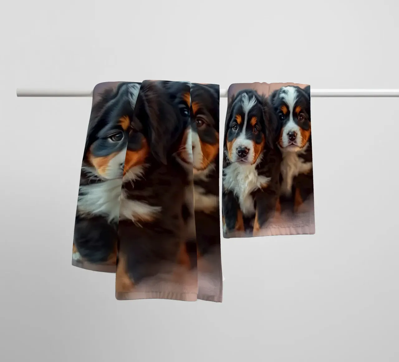 cute little puppies #58 towel by Yumis.Beargang.and.Me
