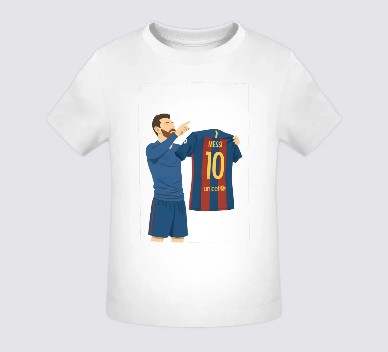 Lionel Messi Minimalist baby t-shirt by MoviesArt