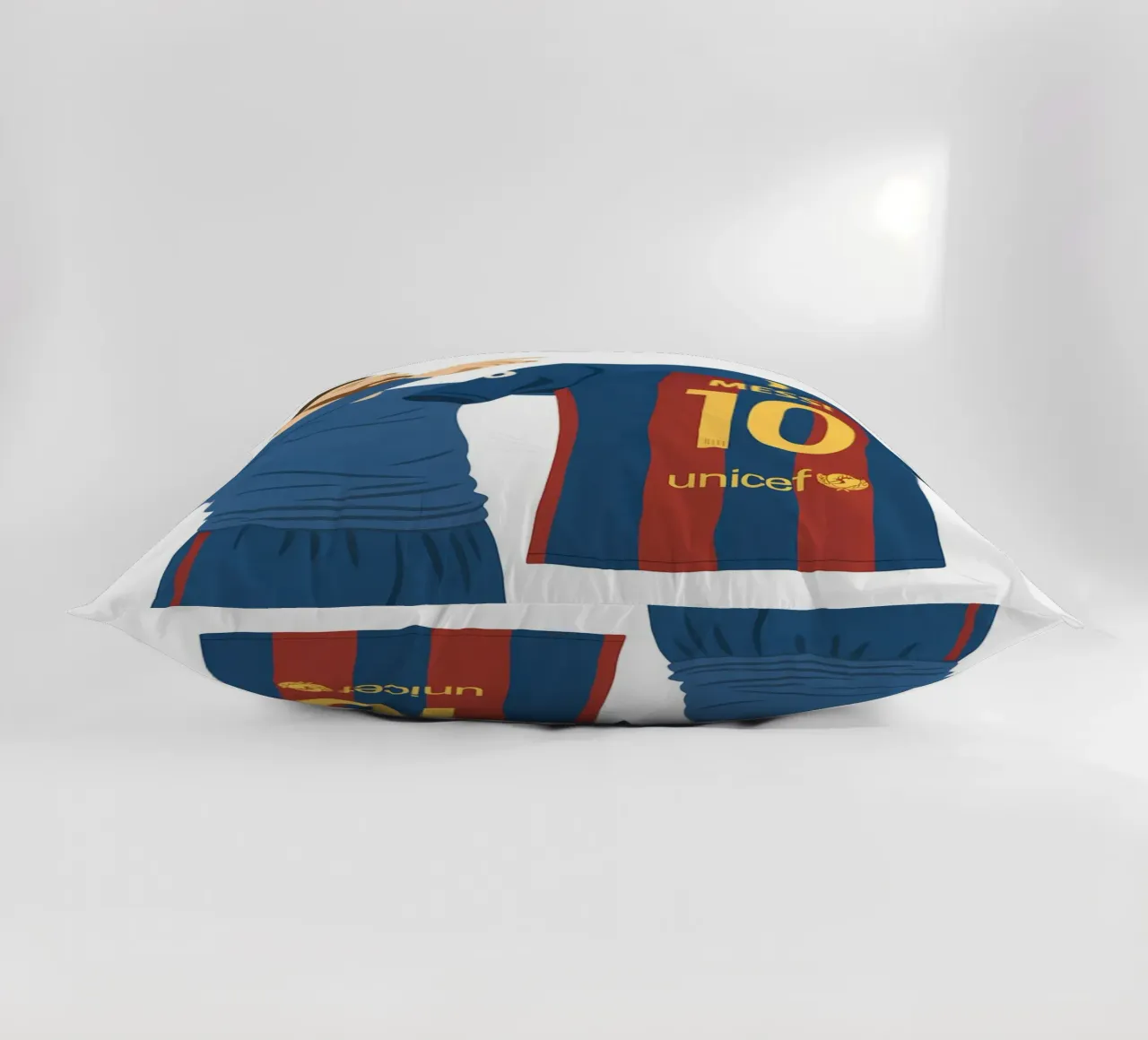Lionel Messi Minimalist cuscino da MoviesArt