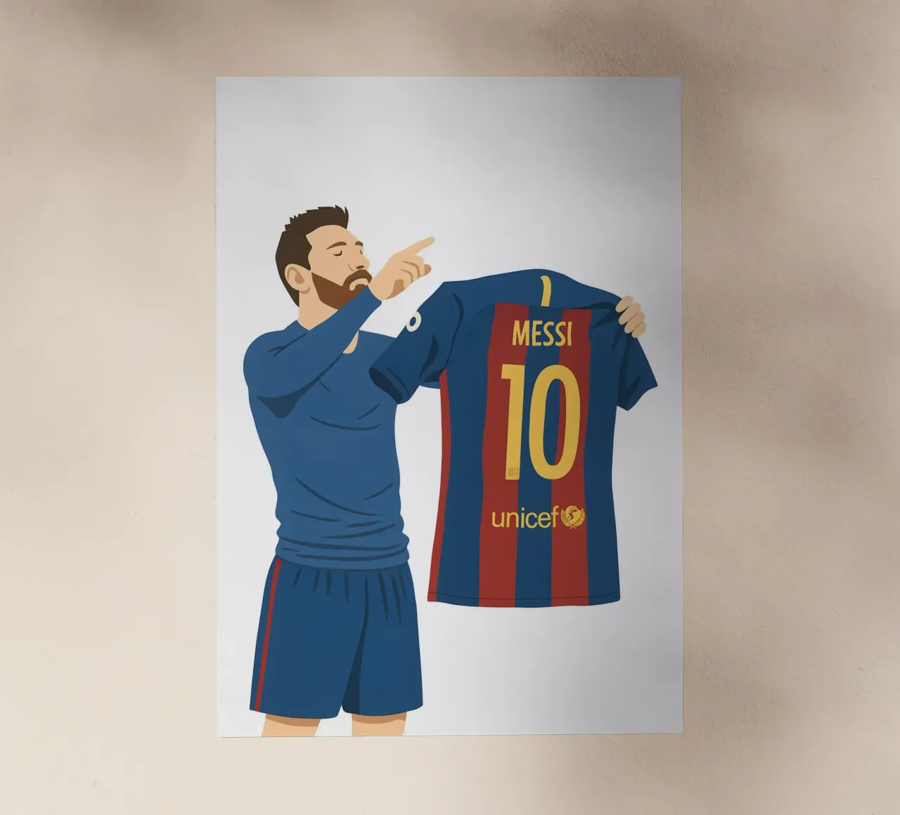 Lionel Messi Minimalist pellicola backlit da MoviesArt